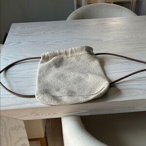 Elegant Cream and Brown Women's Backpack